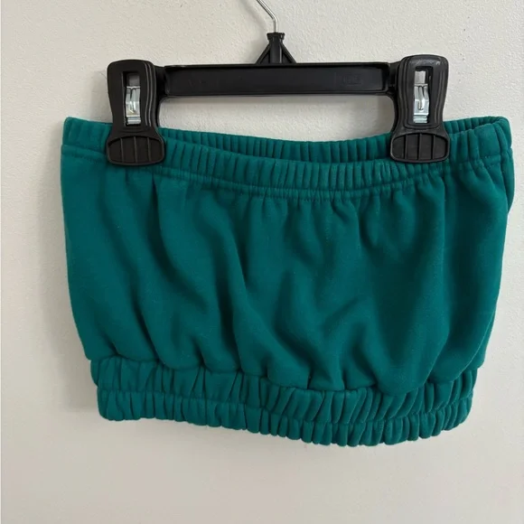 HOAKA Teal Strapless Crop Top xsmall - Picture 5 of 7